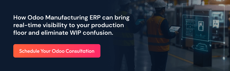 How Odoo Manufacturing ERP can bring real-time visibility to your production floor and eliminate WIP confusion. - CTA Banner.png