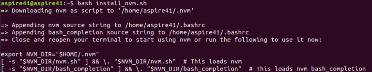 Node JS Installation Install NVM